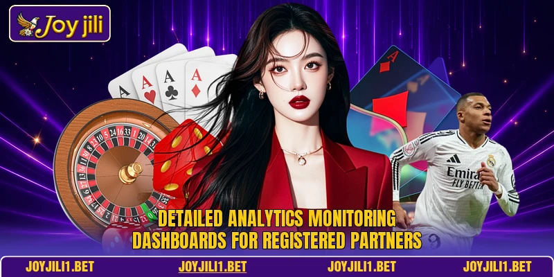Detailed analytics monitoring dashboards for registered partners