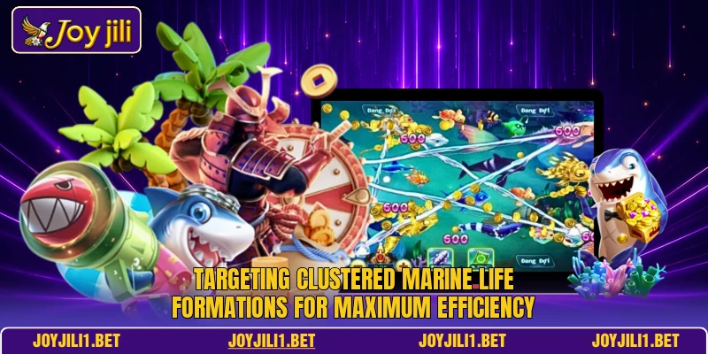 Targeting clustered marine life formations for maximum efficiency Targeting clustered marine life formations for maximum efficiency