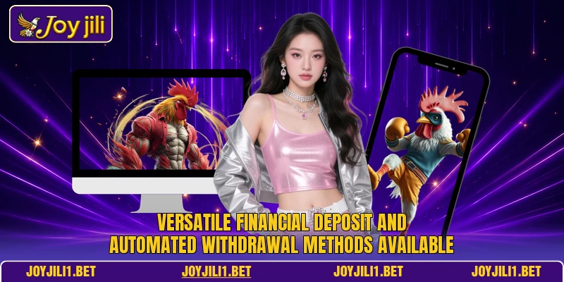 Versatile financial deposit and automated withdrawal methods available Versatile financial deposit and automated withdrawal methods available